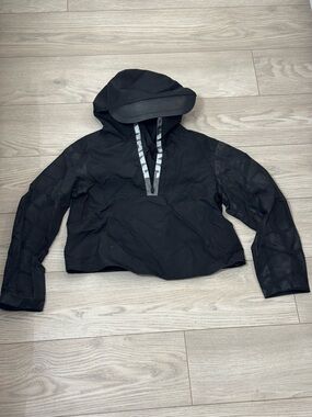 Alexander Wang Black Hooded windbreaker Jacket